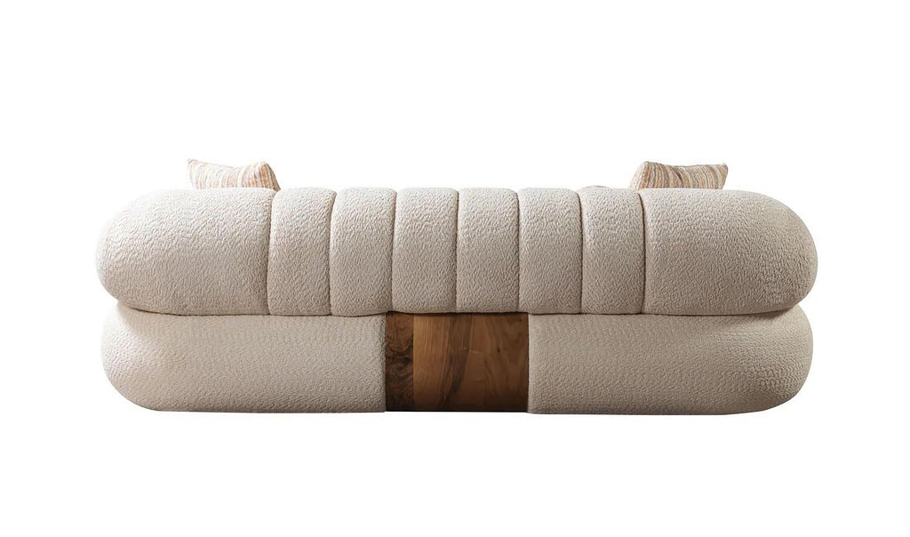 Destina Ivory Boucle Sofa & Loveseat Set
