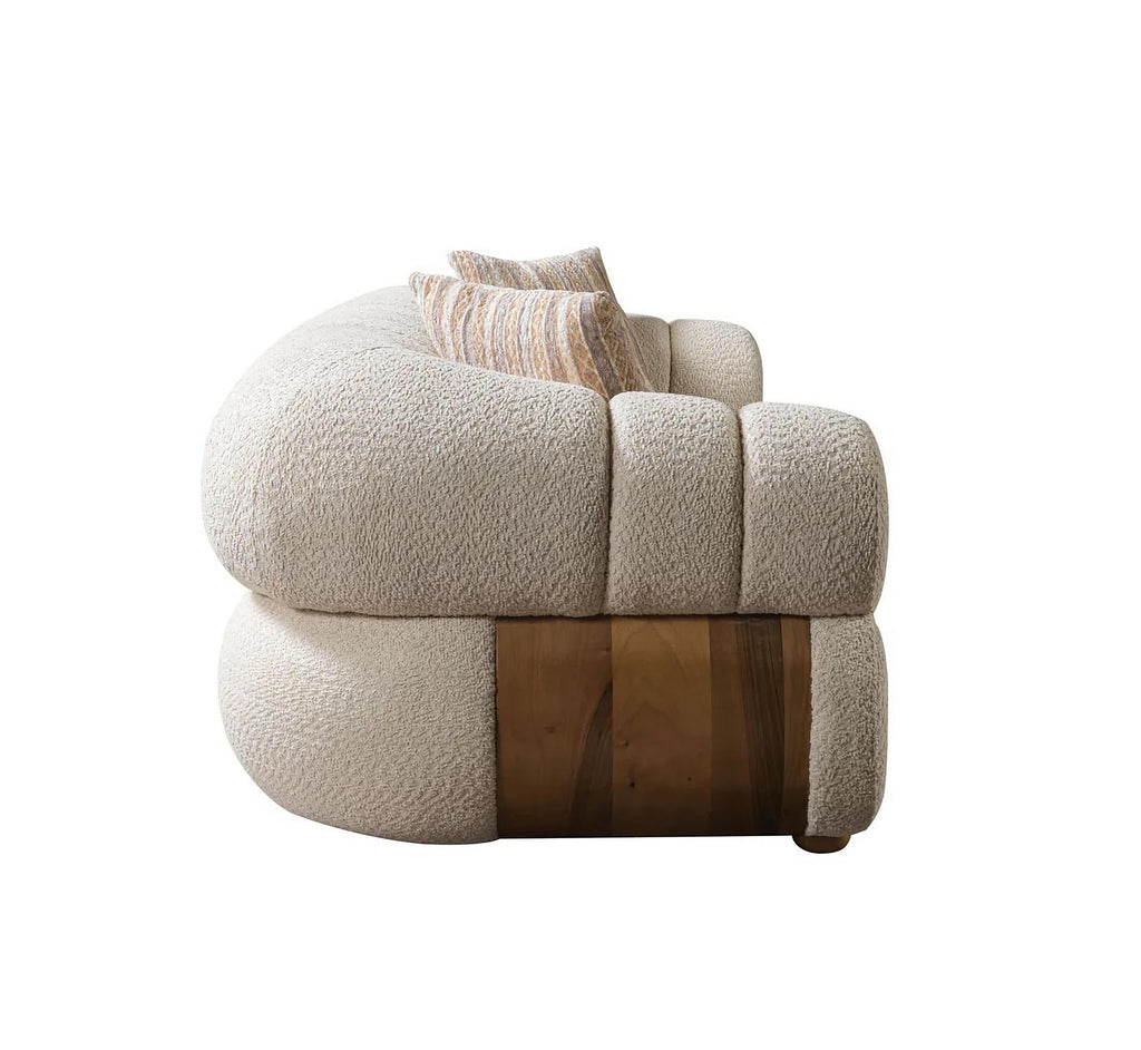 Destina Ivory Boucle Sofa & Loveseat Set