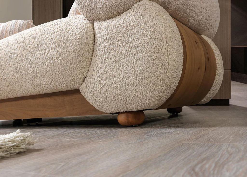 Destina Ivory Boucle Sofa & Loveseat Set