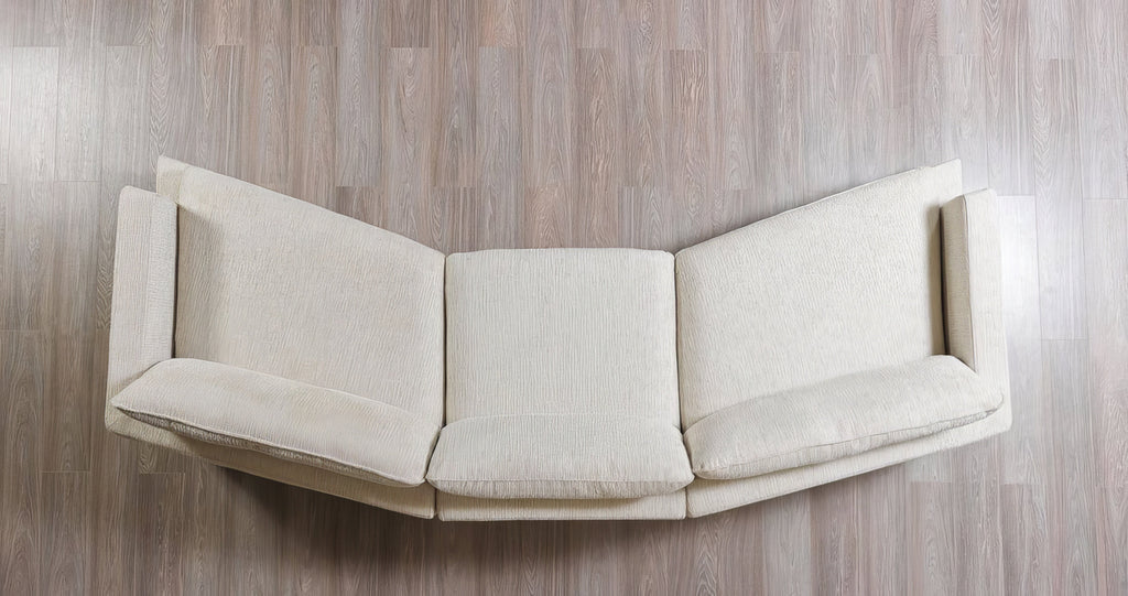 Dylan Ivory Sectional with Ottoman