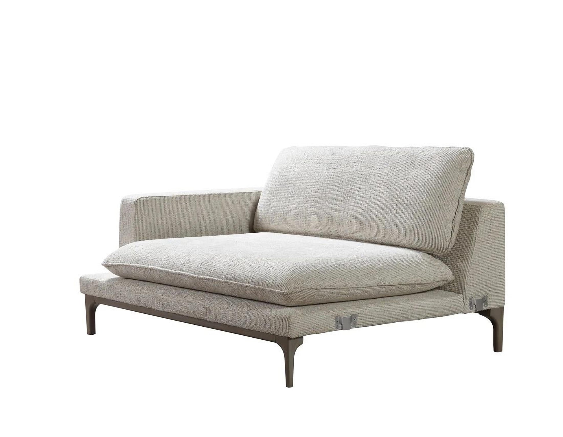 Dylan Ivory Sectional with Ottoman