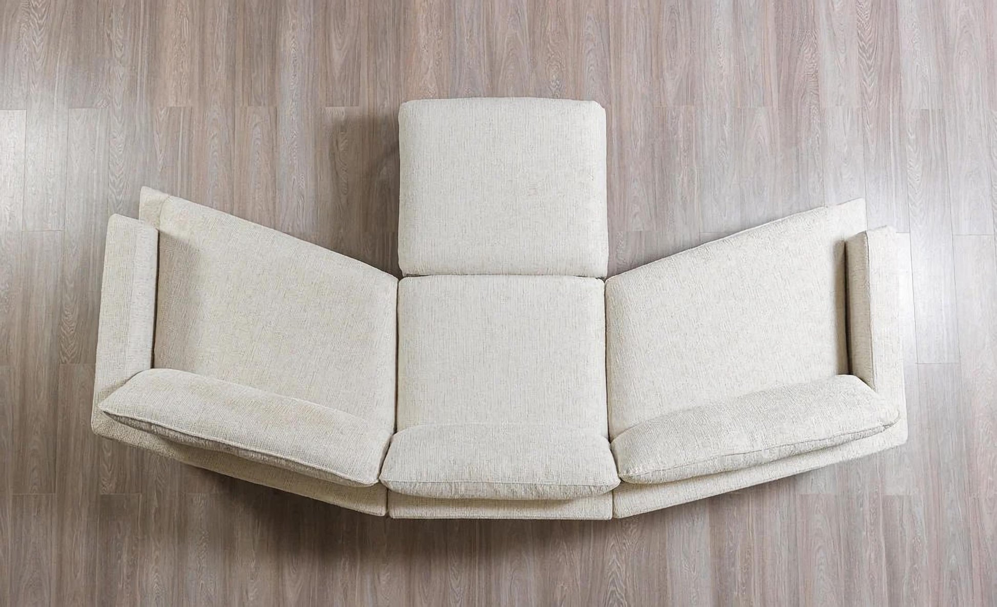 Dylan Ivory Sectional with Ottoman