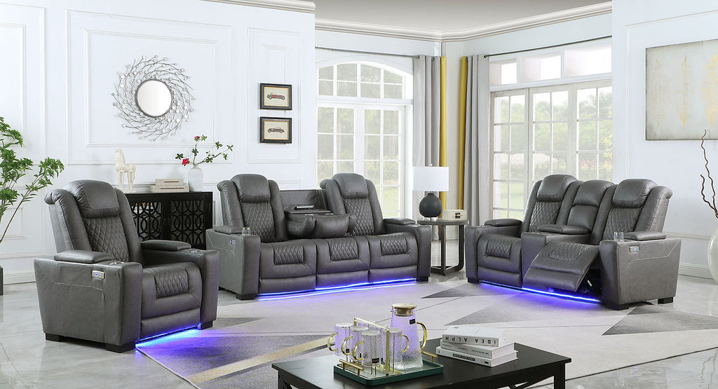 Ash reclining living room set