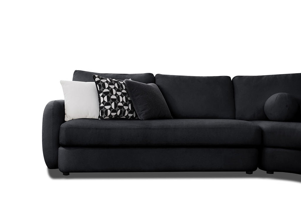 Sky black sectional