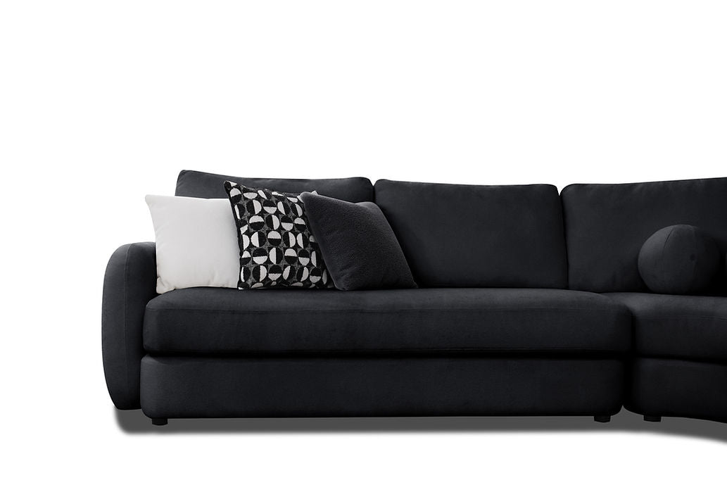 Sky black sectional