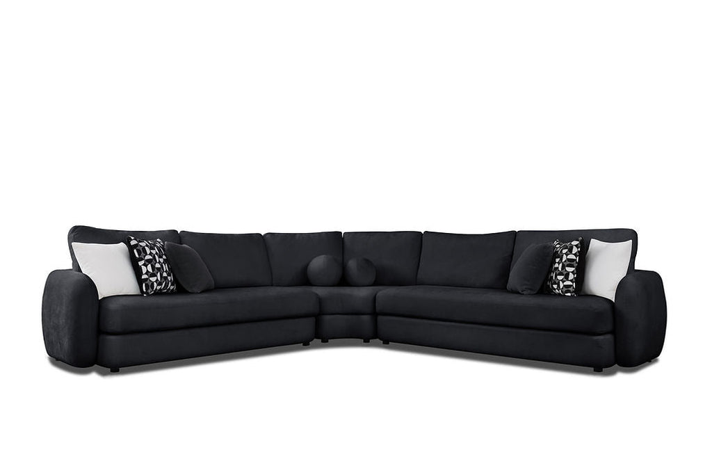 Sky black sectional