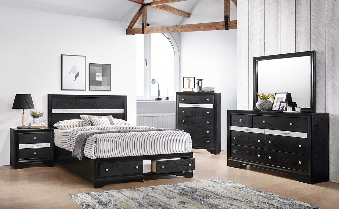Hannah Bedroom set Black