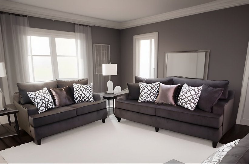 Sofa & Loveseat Brown (Oversized)