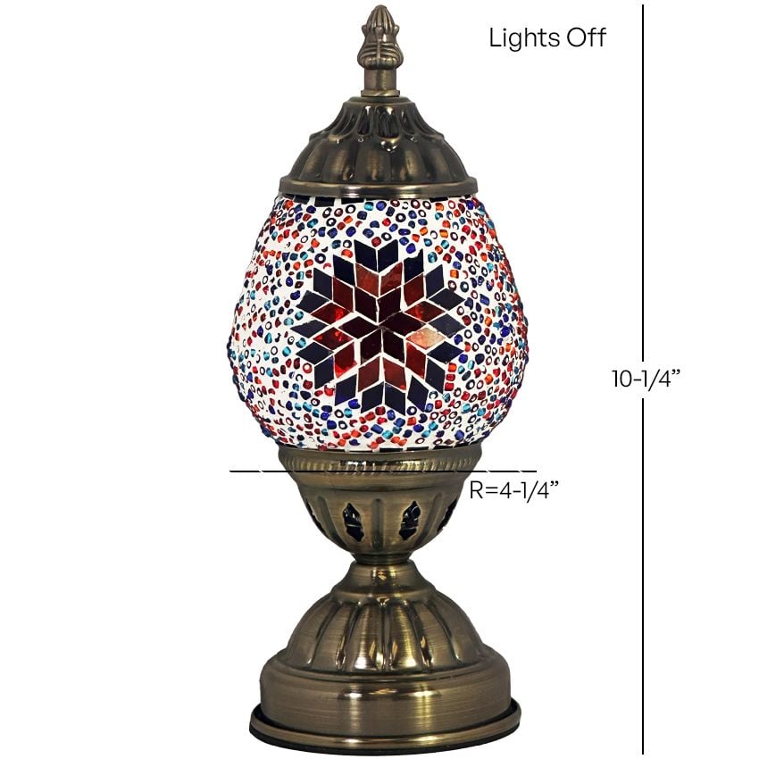 Mosaic Desk Lamps with Hot Blue colors