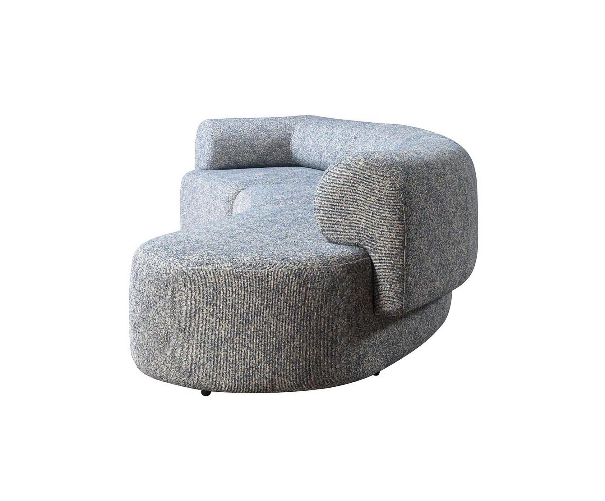 Lena Boucle 3-Piece Curved Sectional