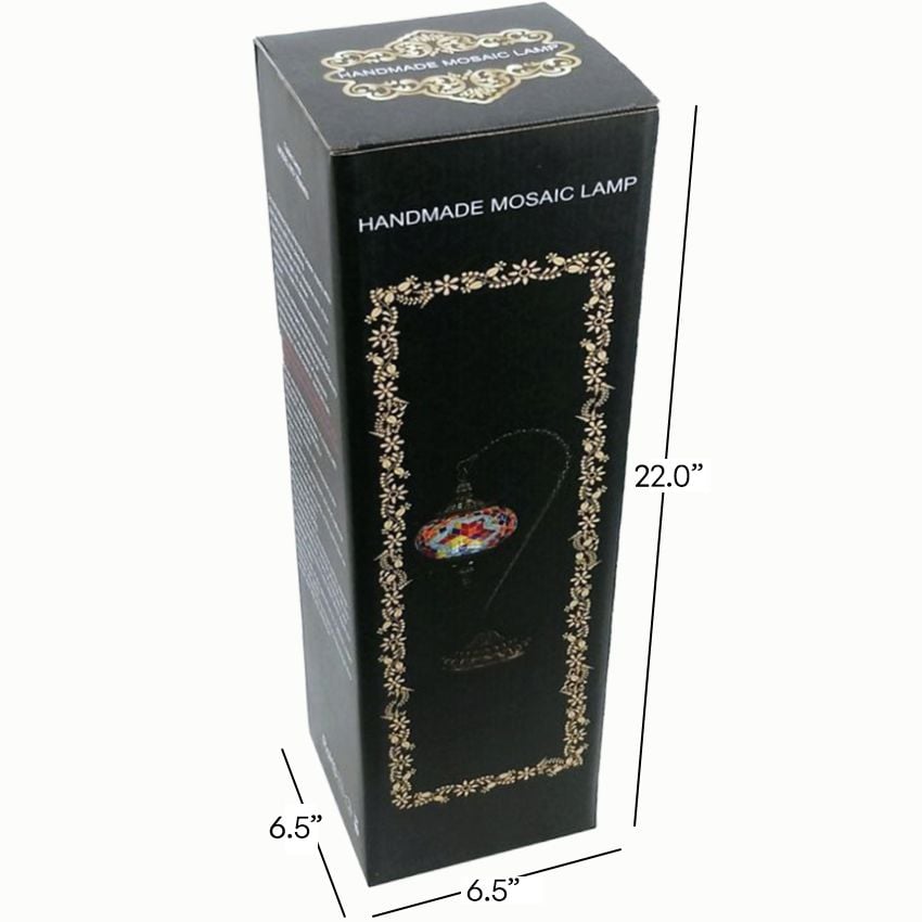 Golden Wave Handmade Turkish Lamps with Swan Neck Style