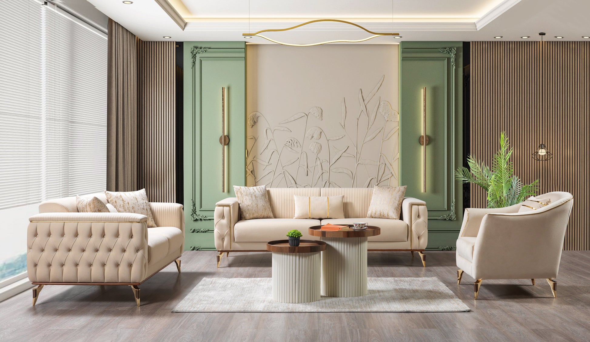 Belinda Ivory Velvet Chair