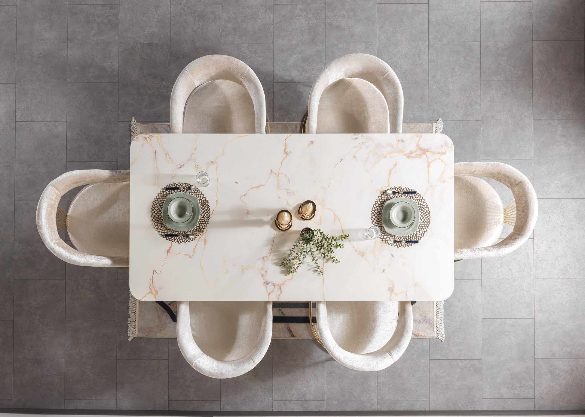 Santana Ivory 7-Piece Dining Set