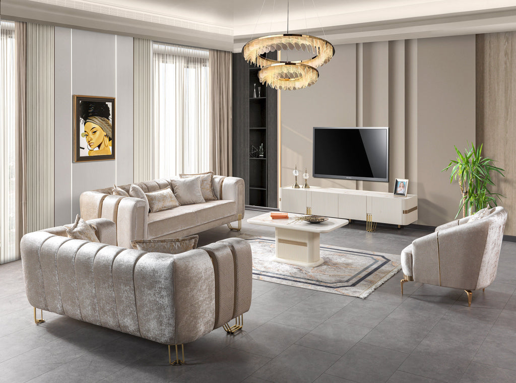 Santana Ivory Tv Stand