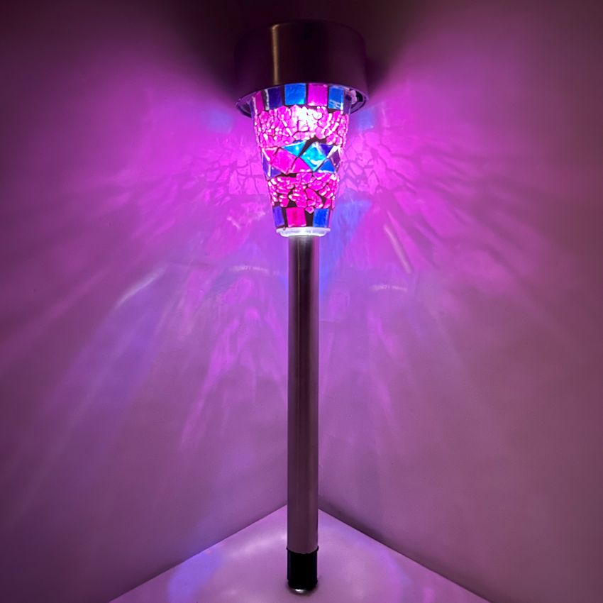 Turkish Mosaic Solar Lights for Home Gardens and Backyards with 3 Mix Colors