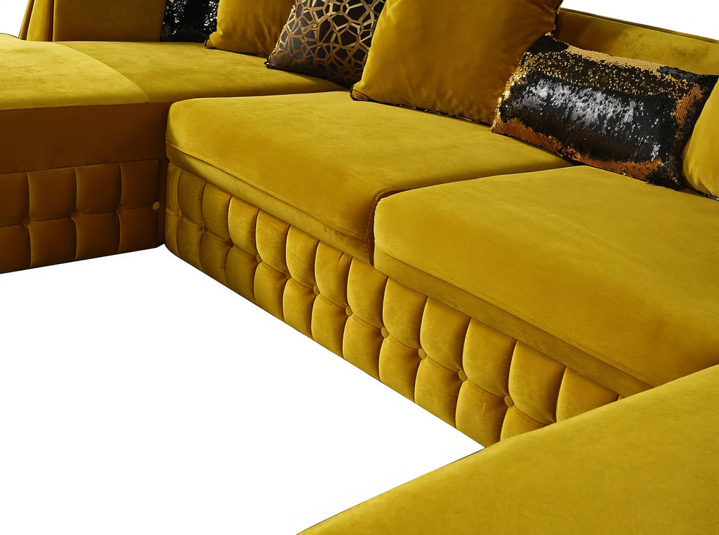 Sicilya Sectional Mustard