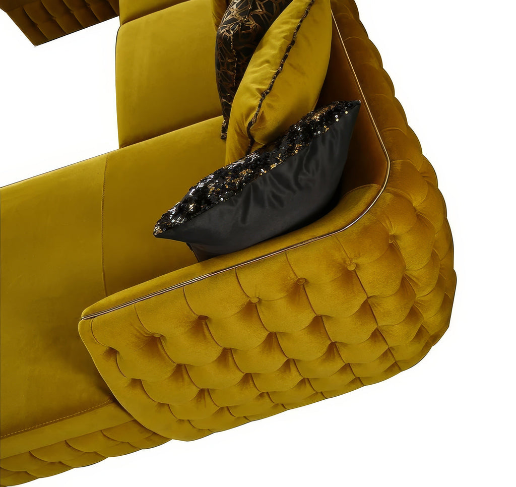 Sicilya Sectional Mustard