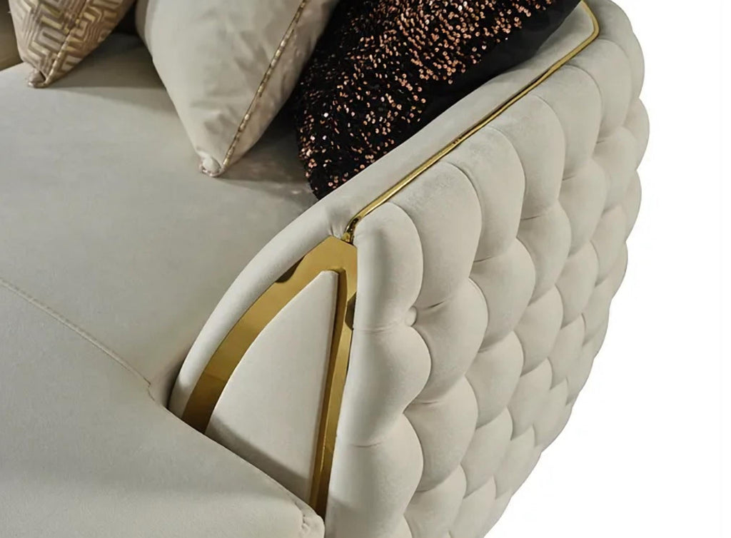 Sicilya Off White Sectional