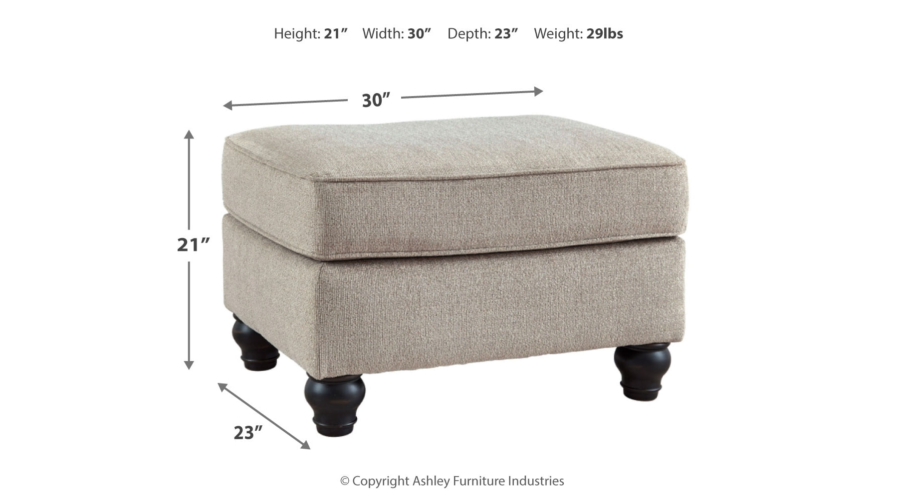 [SPECIAL] Benbrook Ash Ottoman