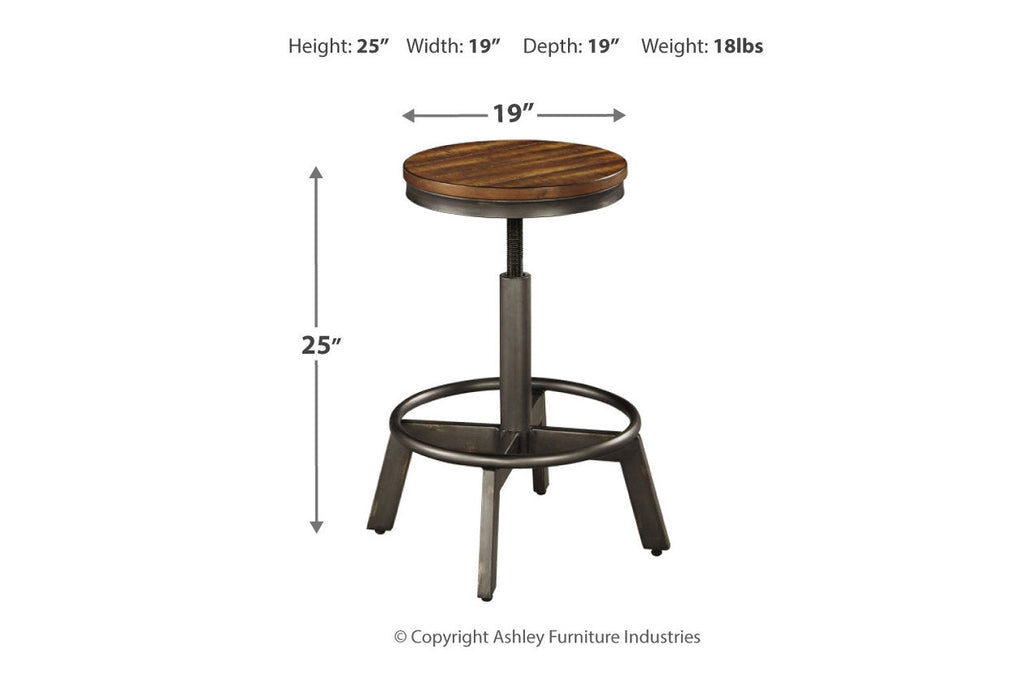 Torjin Brown/Gray Counter Height Stool, Set of 2