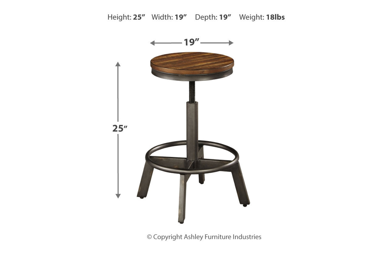 Torjin Brown/Gray Counter Height Stool, Set of 2